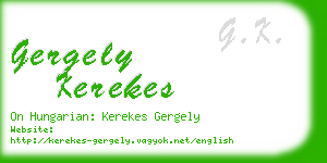gergely kerekes business card